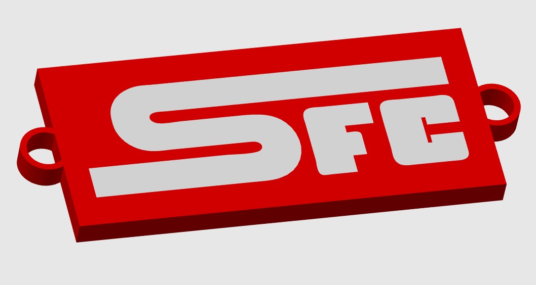 3D preview of the Servette badge